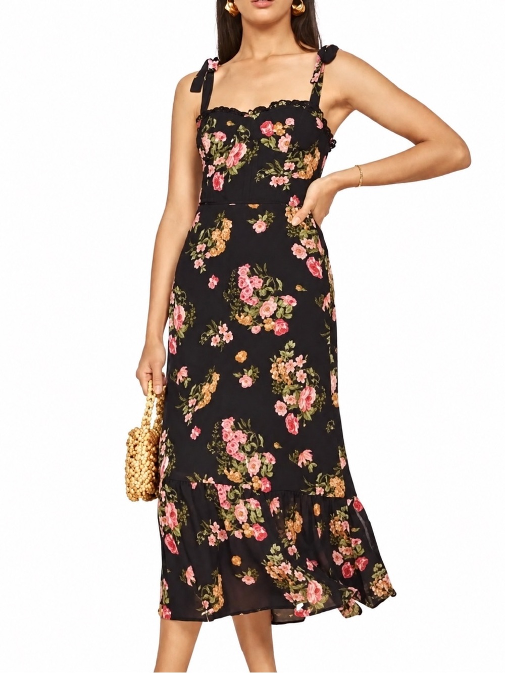 🌺Reformation Nikita Floral Midi Dress
